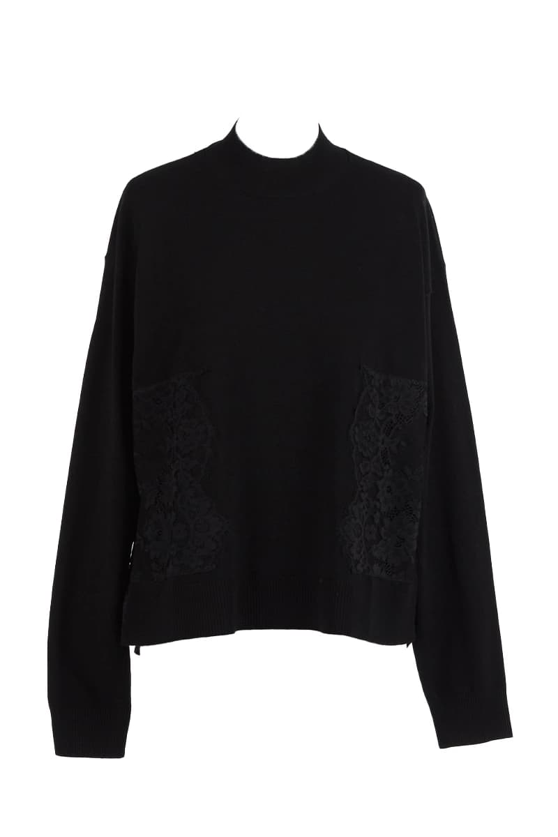 TWINSET | Maglia lupetto con pizzo - 2