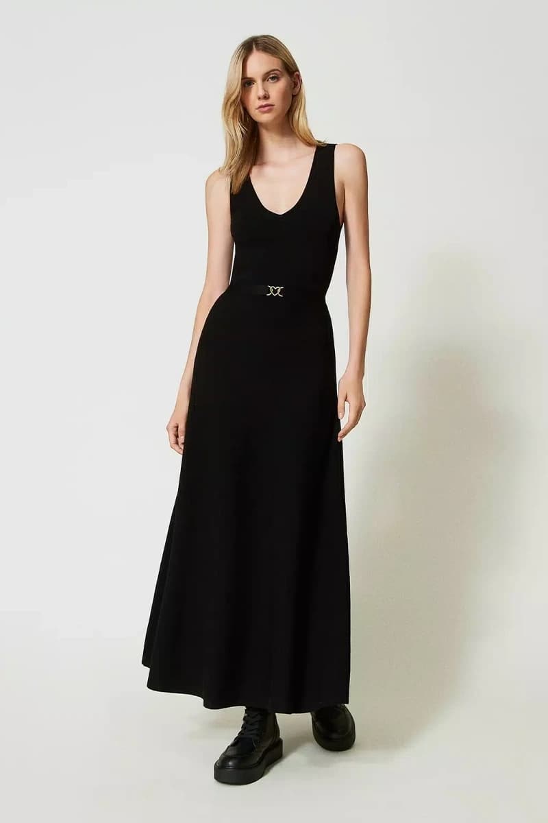 TWINSET | Abito lungo in maglia - 3