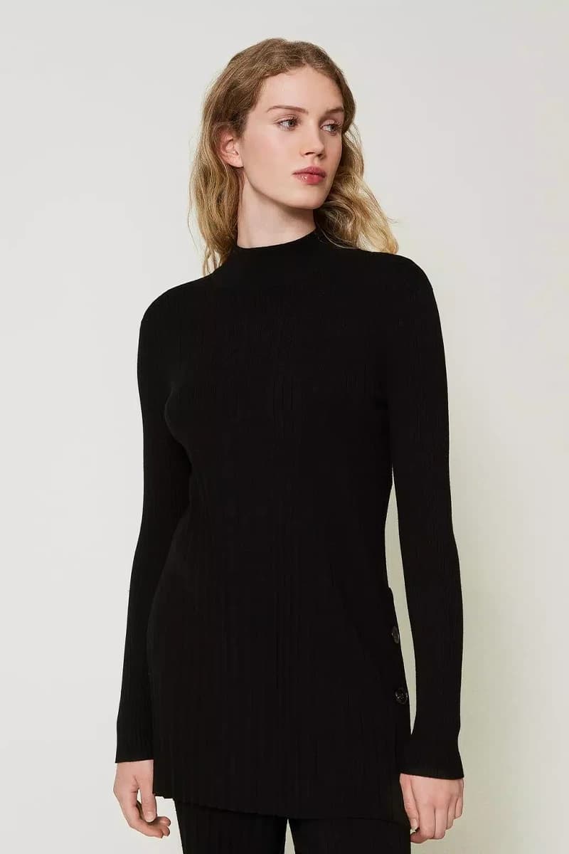 TWINSET | Maglia maxi con plissé - 3