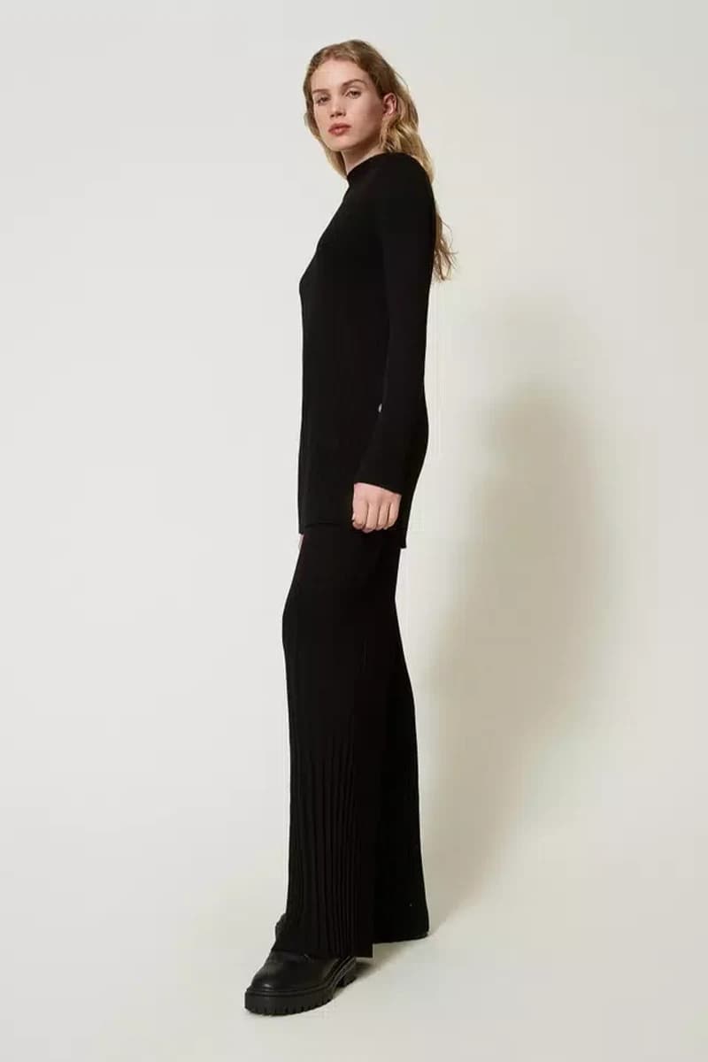TWINSET | Pantaloni palazzo con plissé - 3