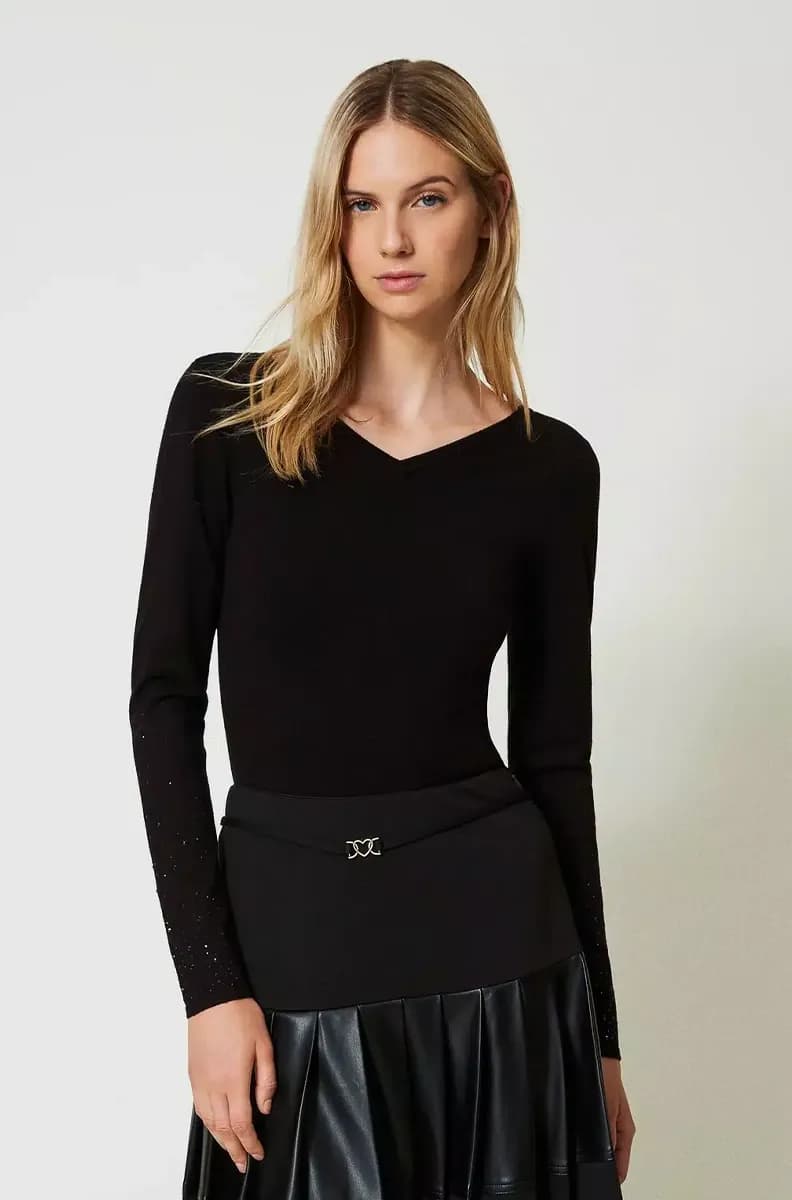 TWINSET | Maglia con strass