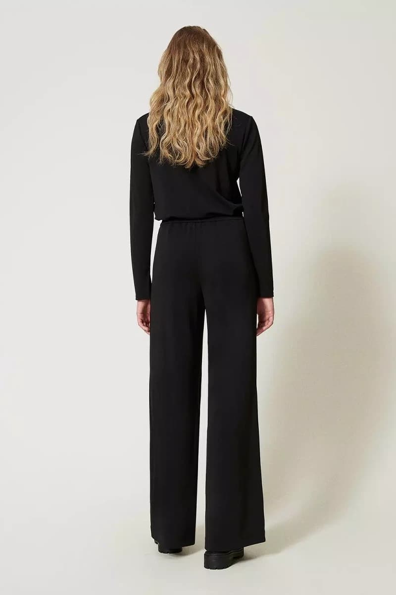 TWINSET | Pantaloni a palazzo in jersey - 2