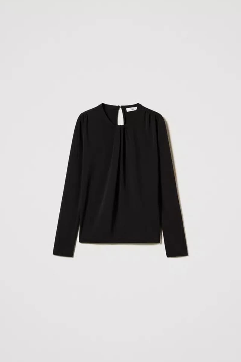 TWINSET | Blusa in jersey con drappeggio - 6