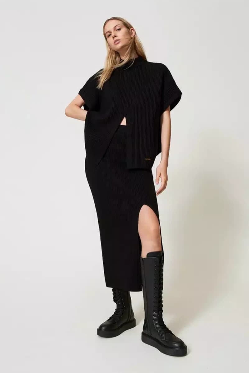TWINSET | Gonna longuette a costine - 10