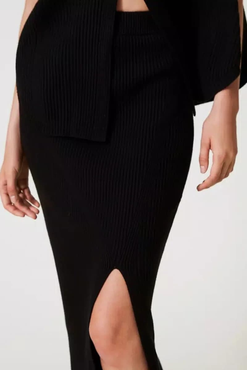 TWINSET | Gonna longuette a costine - 4