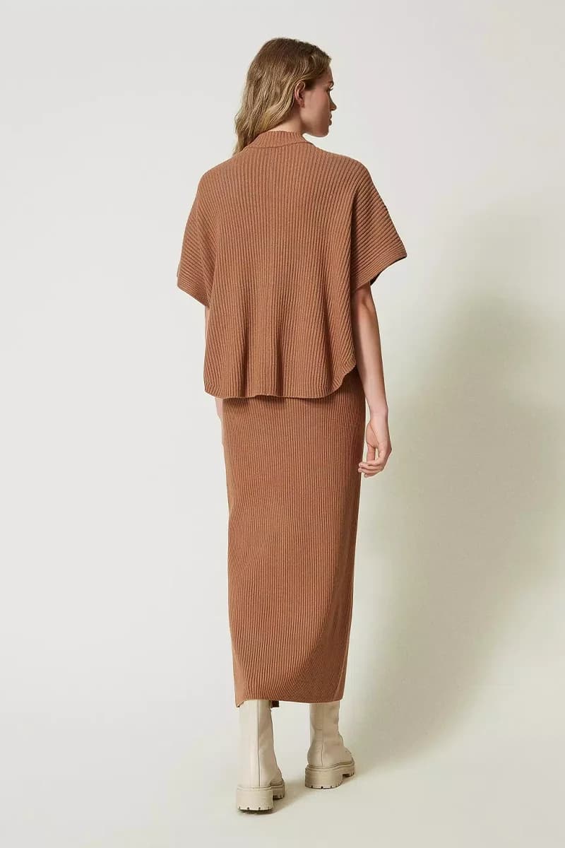 TWINSET | Gonna longuette a costine - 6