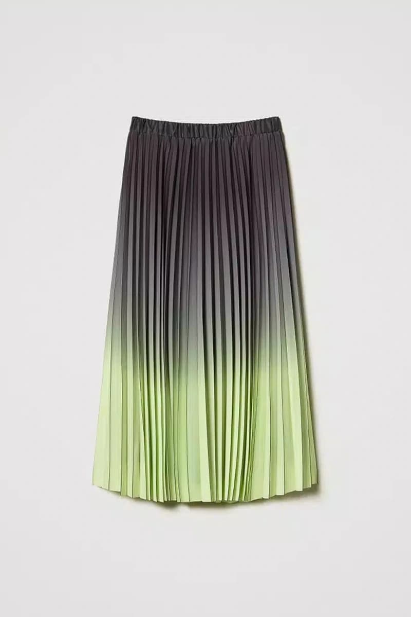 TWINSET | Gonna in georgette plissé sfumata - 5