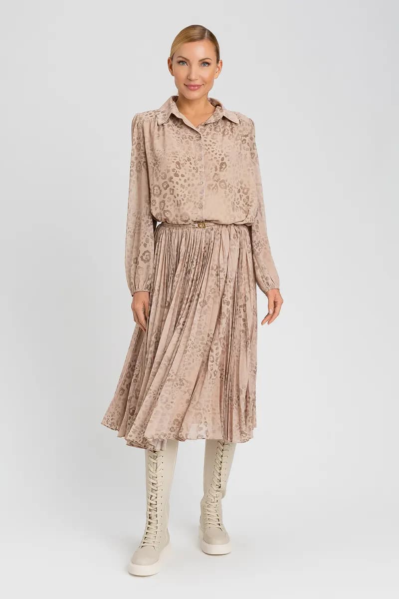 TWINSET | Gonna plissé animalier - 6