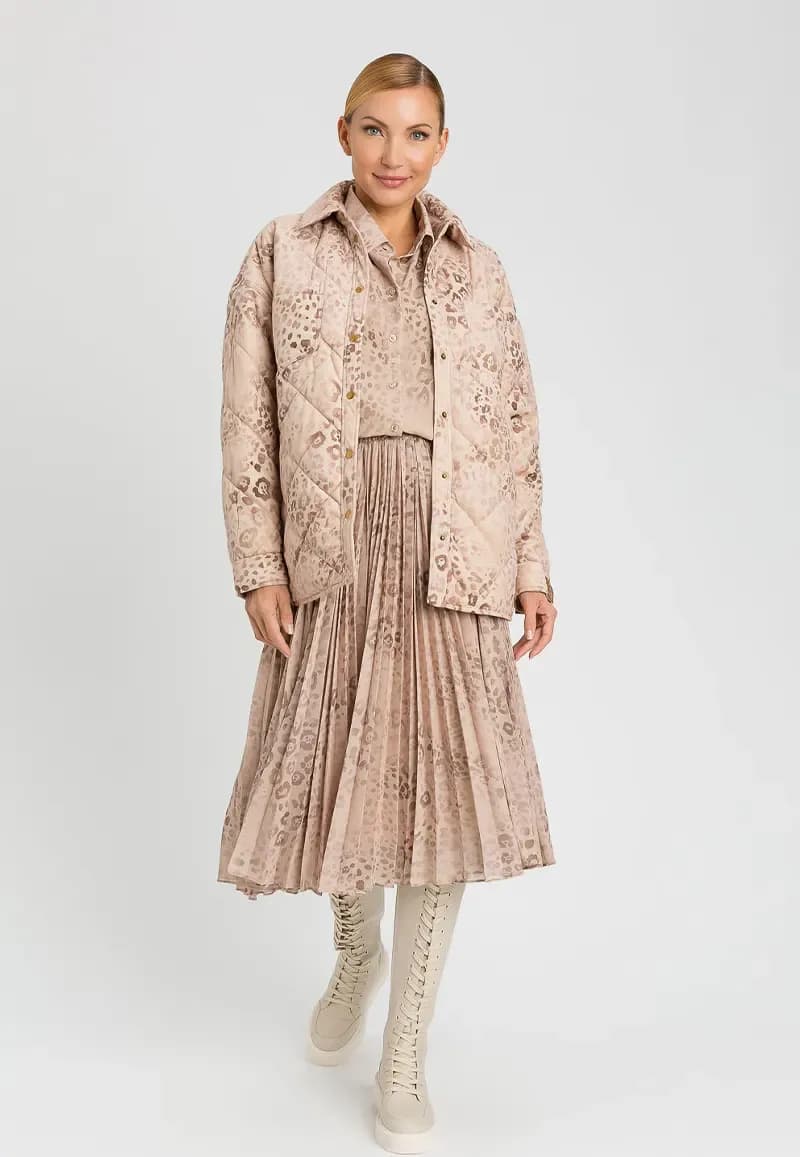 TWINSET | Gonna plissé animalier - 4