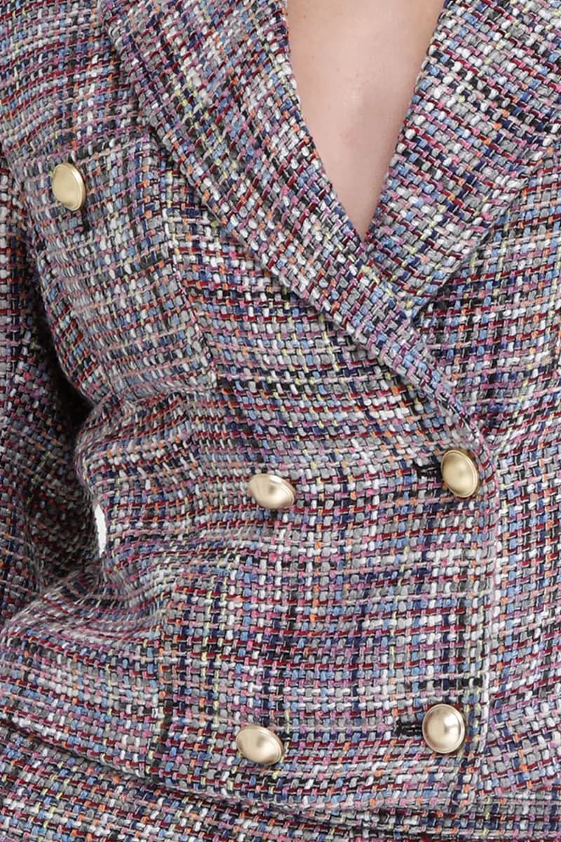 GOA GOA | Giacca chanel in tweed con bottoni gioiello - 3