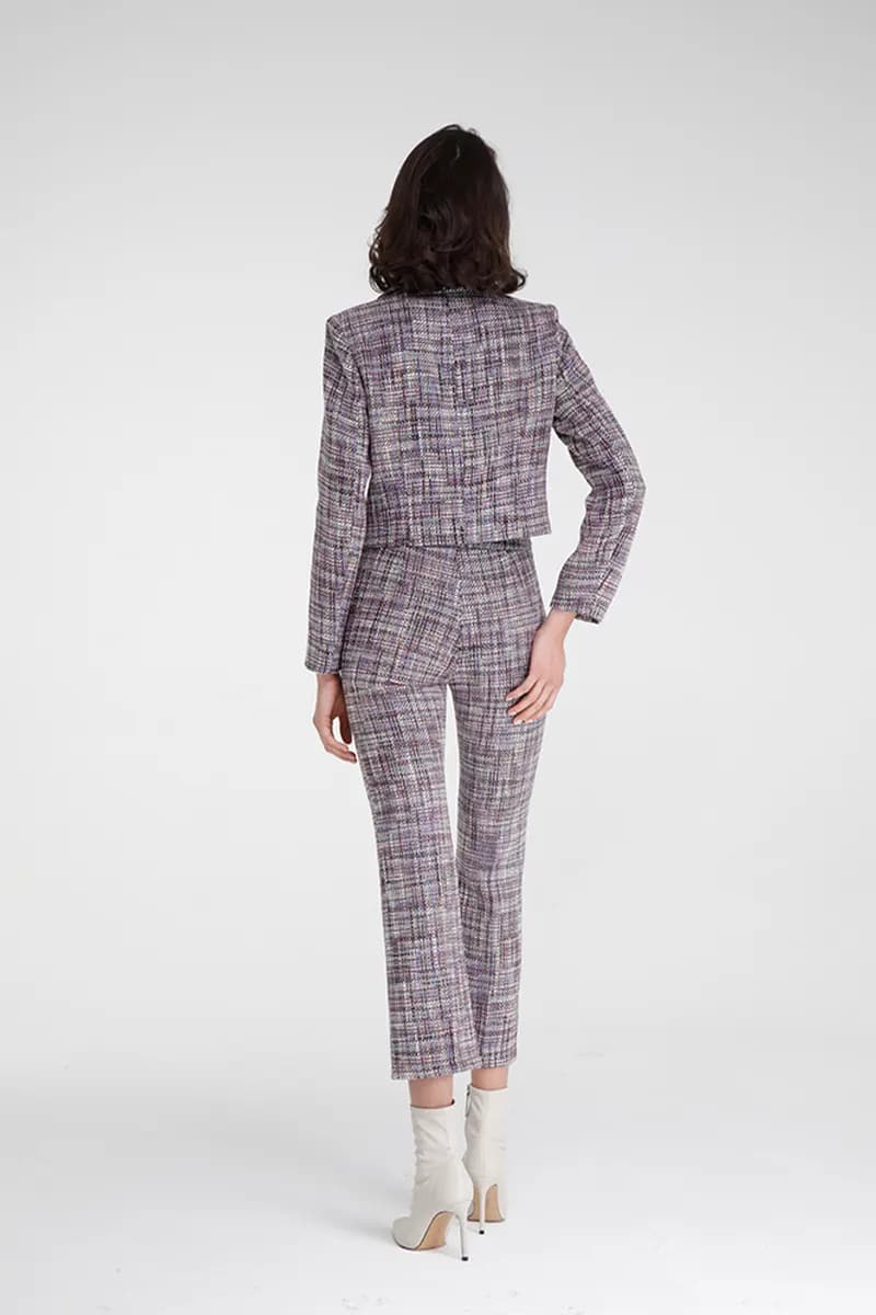 GOA GOA | Giacca chanel in tweed con bottoni gioiello - 5