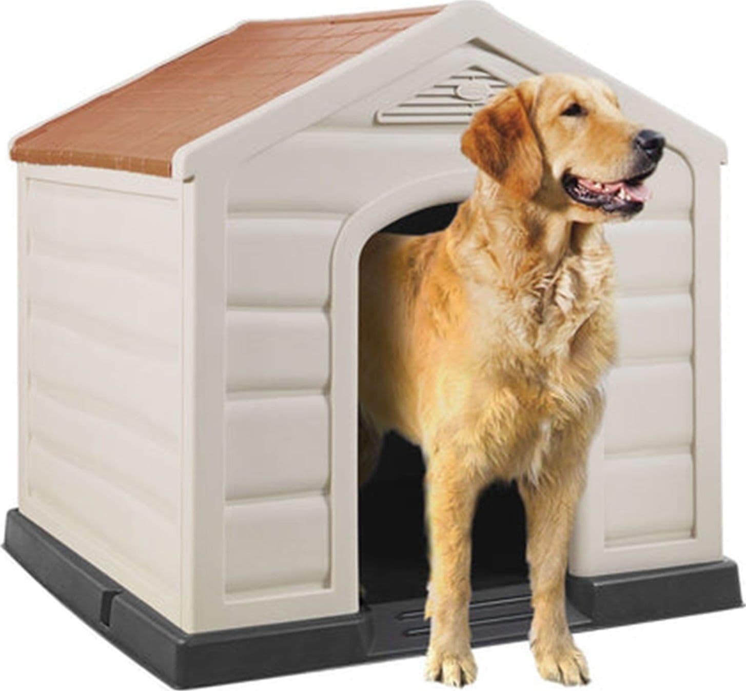 Cuccia per cani in Resina con tetto apribile da esterno - 4