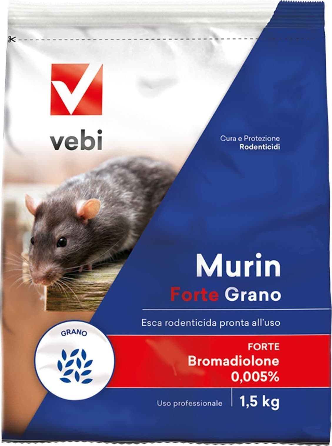 Esca grano velenoso topicida ratticida topi ratti arvicole 1,5 kg veleno escatop rodenticida - 2