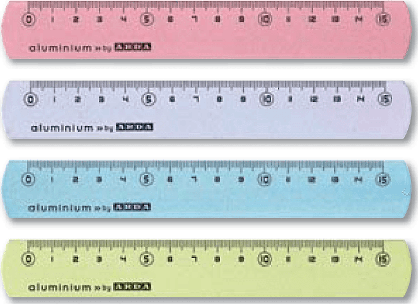 Arda - Righelli in alluminio 15 cm - colori assortiti - 17815COLBAR - 2