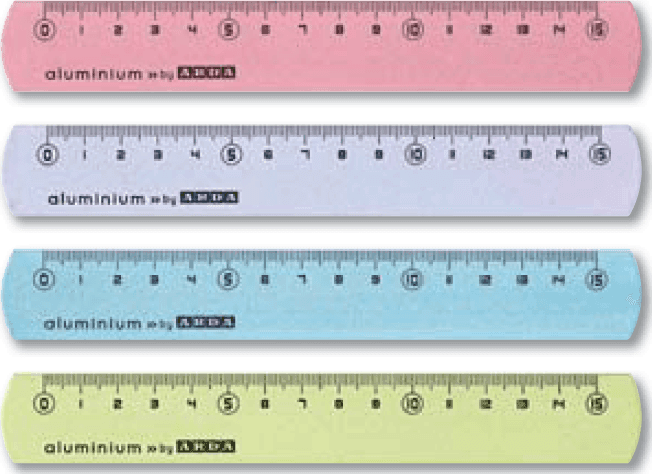 Arda - Righelli in alluminio 15 cm - colori assortiti - 17815COLBAR - 2