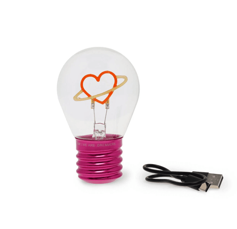 Legami - Lampada da Tavolo a Forma di Lampadina - Bulb Fiction - Planet Heart (CLB0005) - 4