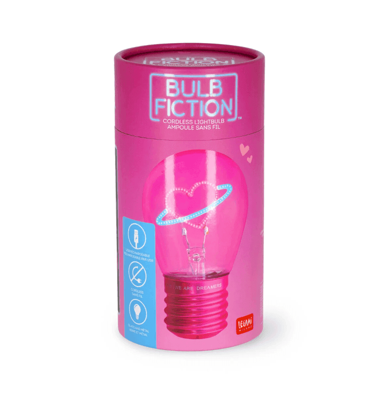 Legami - Lampada da Tavolo a Forma di Lampadina - Bulb Fiction - Planet Heart (CLB0005) - 6
