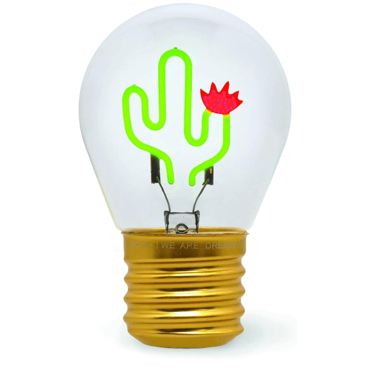 Legami - Lampada da Tavolo a Forma di Lampadina - Bulb Fiction - Cactus (CLB0006)