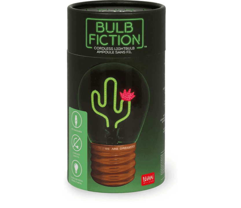 Legami - Lampada da Tavolo a Forma di Lampadina - Bulb Fiction - Cactus (CLB0006) - 5