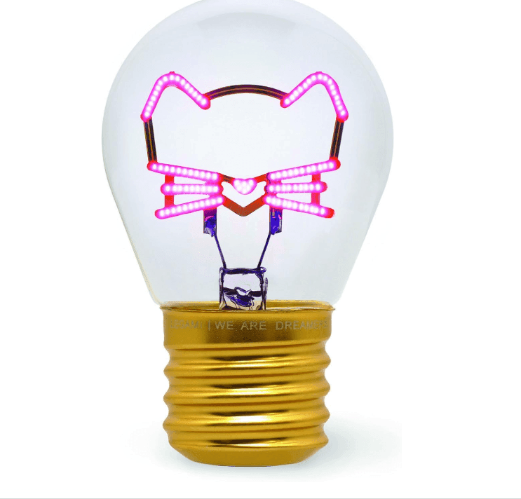 Legami - Lampada da Tavolo a Forma di Lampadina - Bulb Fiction - Kitty (CLB0009)