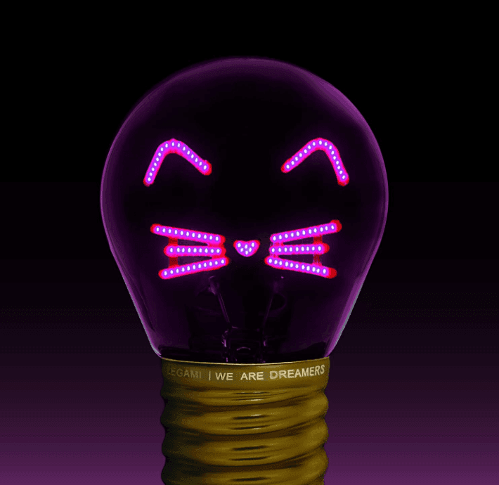 Legami - Lampada da Tavolo a Forma di Lampadina - Bulb Fiction - Kitty (CLB0009) - 2