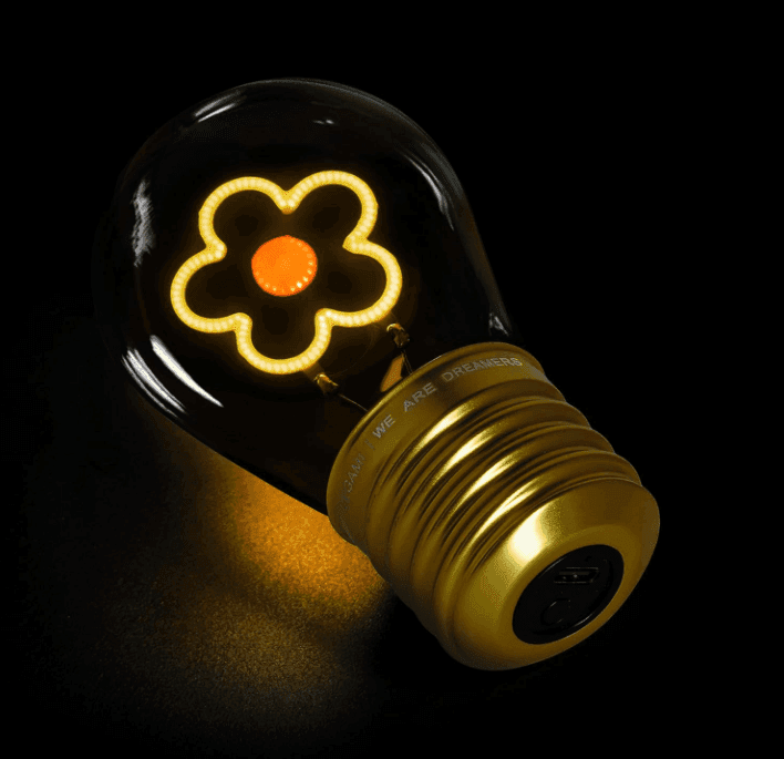 Legami - Lampada da Tavolo a Forma di Lampadina - Bulb Fiction - Daisy  (CLB0010) - 2