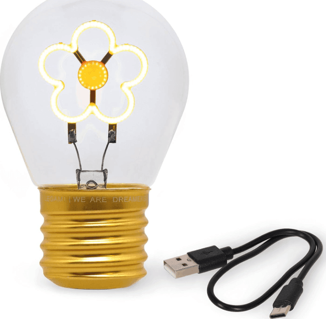 Legami - Lampada da Tavolo a Forma di Lampadina - Bulb Fiction - Daisy  (CLB0010) - 3