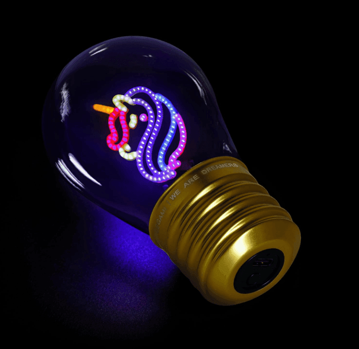 Legami - Lampada da Tavolo a Forma di Lampadina - Bulb Fiction - Unicorn (CLB0013) - 2