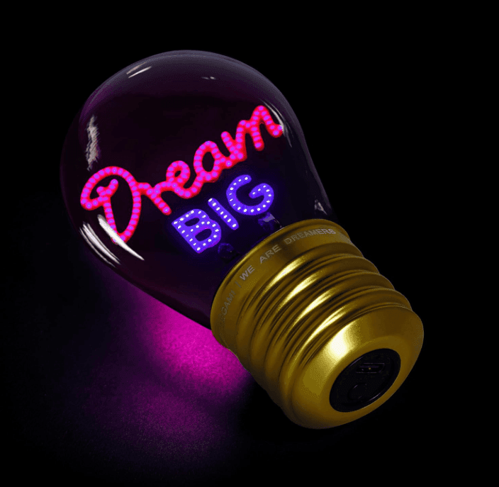 Legami - Lampada da Tavolo a Forma di Lampadina - Bulb Fiction - Dream Big (CLB0014) - 2