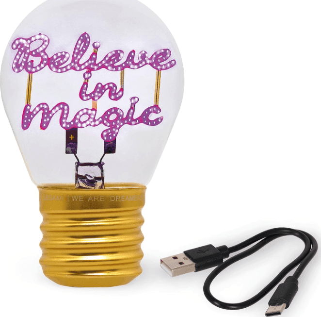 Legami -  Lampada da Tavolo a Forma di Lampadina - Bulb Fiction - Believe in Magic (CLB0017) - 3