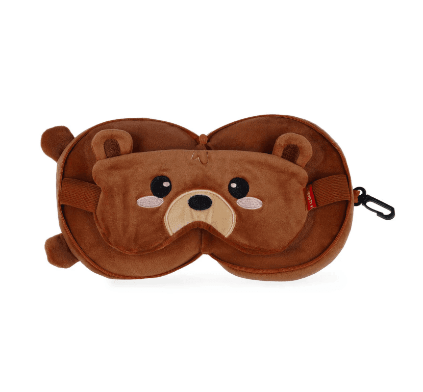 Legami - Cuscino da Viaggio con Mascherina da Notte - My Travel Buddy a tema Teddy Bear (CTP0002) - 2