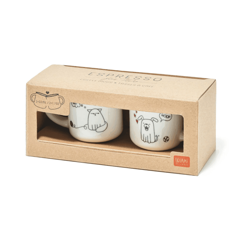 Legami - tazzine da caffè in porcellana Espresso for Two - Dog & Cat (MM0009) - 3