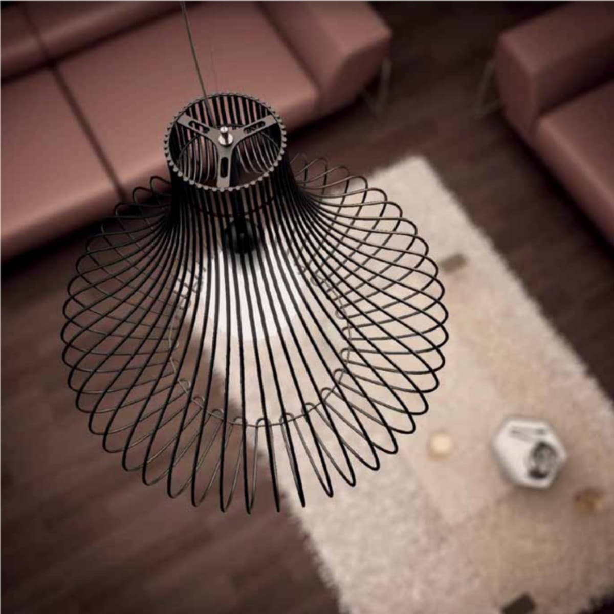 Lampadario moderno Gibas TITTI 170 21 E27 LED acciaio sospensione - 4