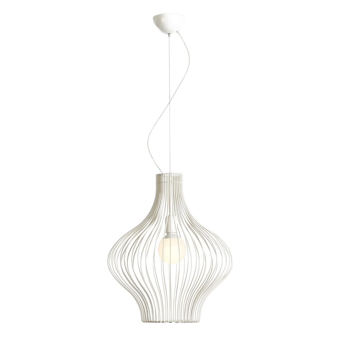 Lampadario moderno Gibas TITTI 170 22 E27 LED acciaio sospensione - 2