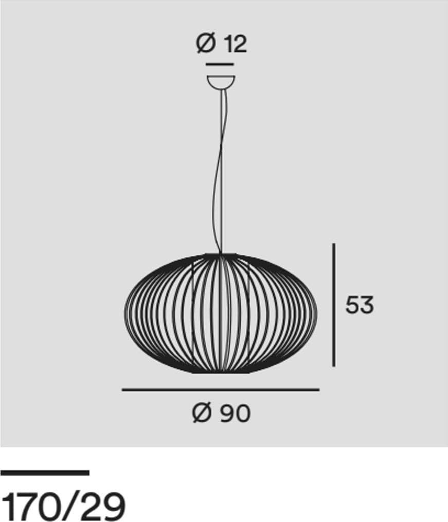 Lampadario moderno Gibas TITTI 170 29 P9 E27 LED acciaio sospensione - 3