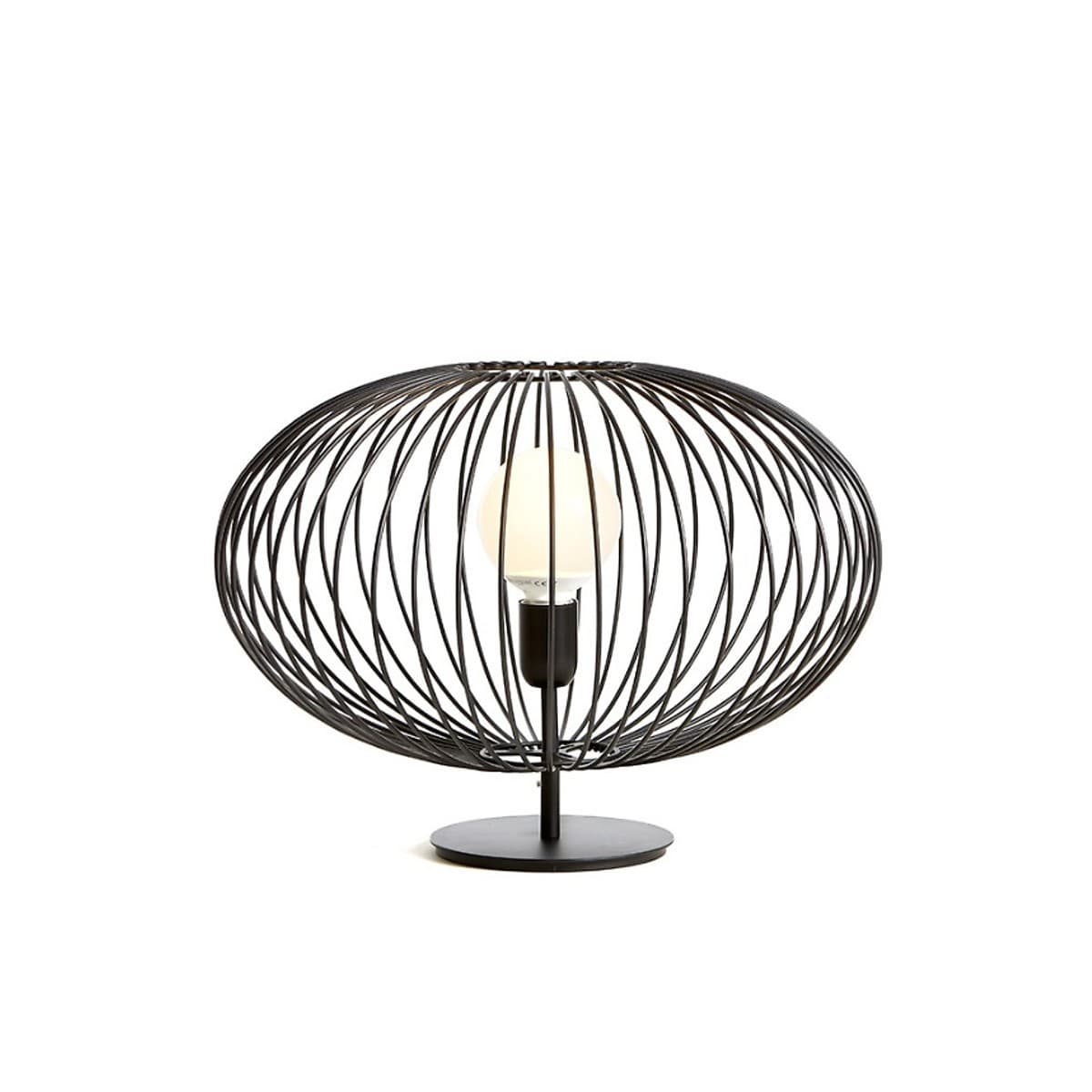Abat-jour moderna Gibas TITTI 170 34 E27 LED acciaio lampada tavolo - 10