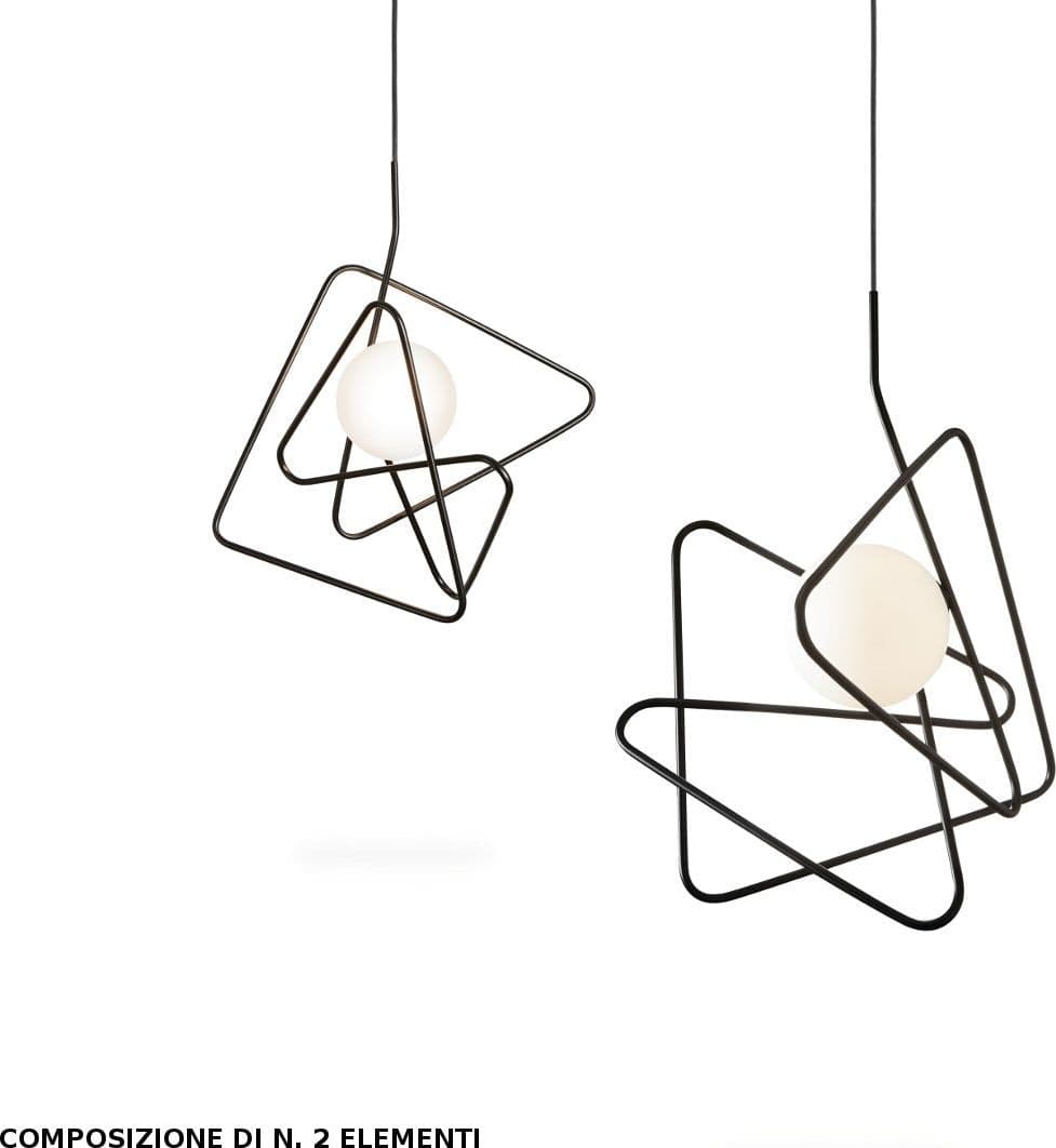 Lampadario moderno Gibas INCIUCIO 201 21 E27 LED acciaio sospensione - 2