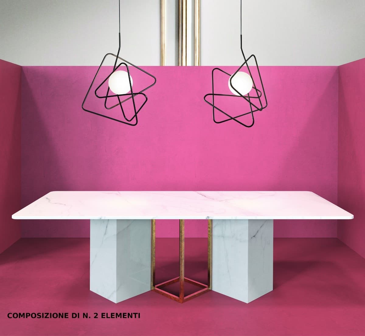 Lampadario moderno Gibas INCIUCIO 201 21 E27 LED acciaio sospensione - 3