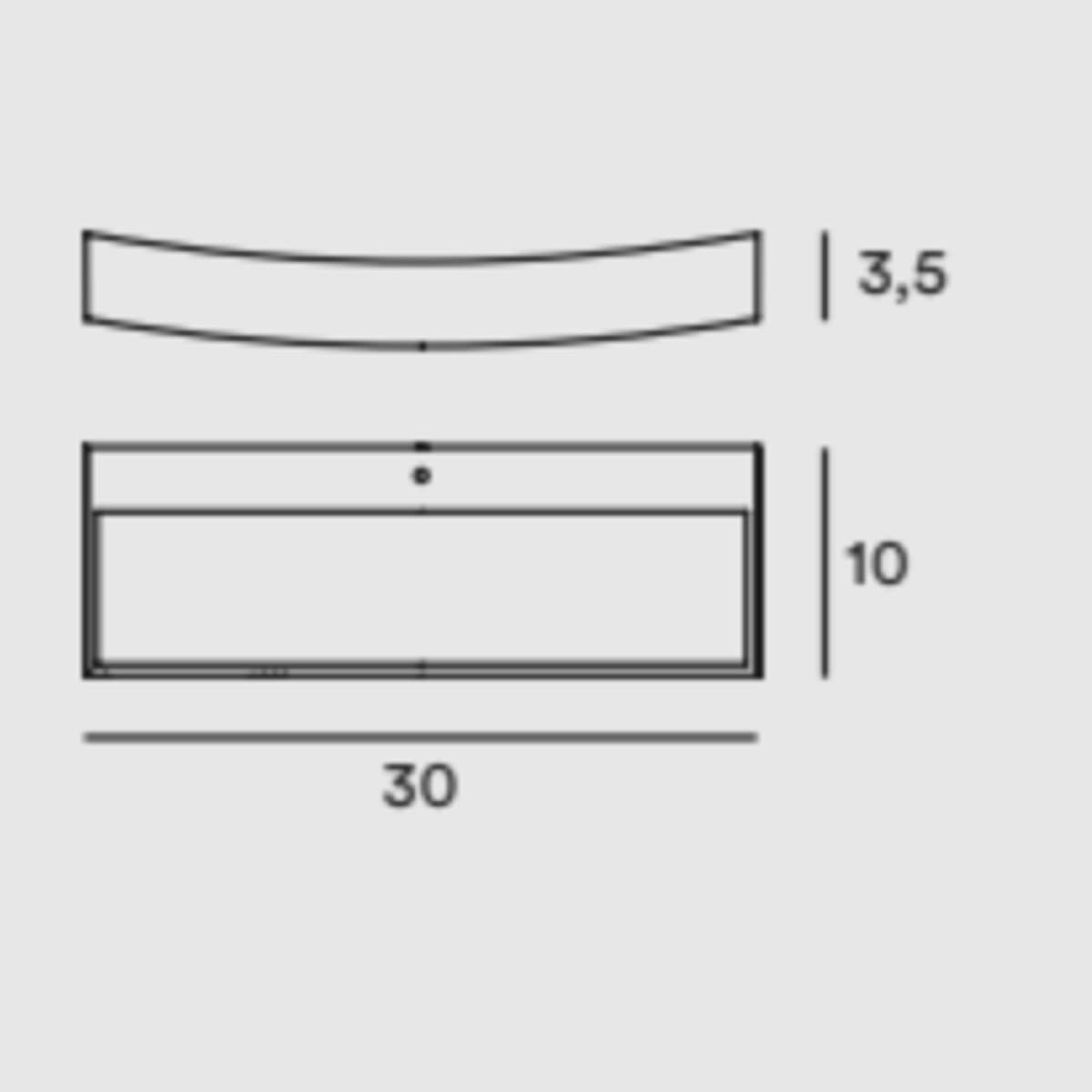 Applique LED Gibas DOLCE 192 43 acciaio lampada parete monoemissione - 4