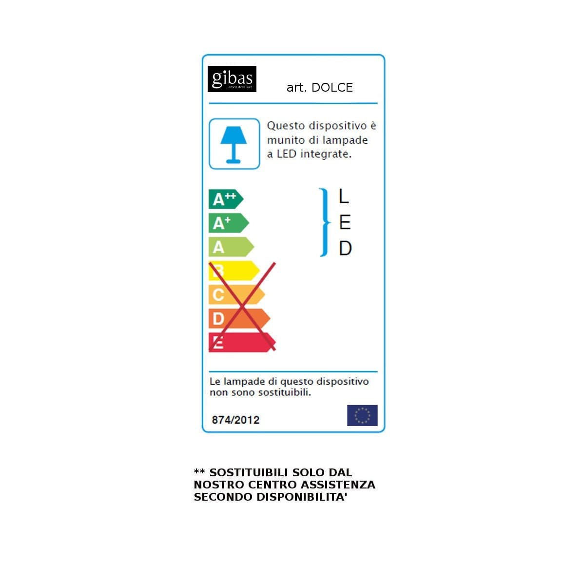Applique LED Gibas DOLCE 192 43 acciaio lampada parete monoemissione - 7
