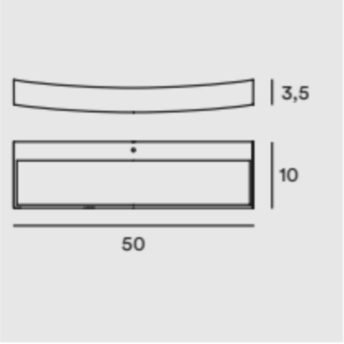 Applique LED Gibas DOLCE 192 45 acciaio lampada parete monoemissione - 4