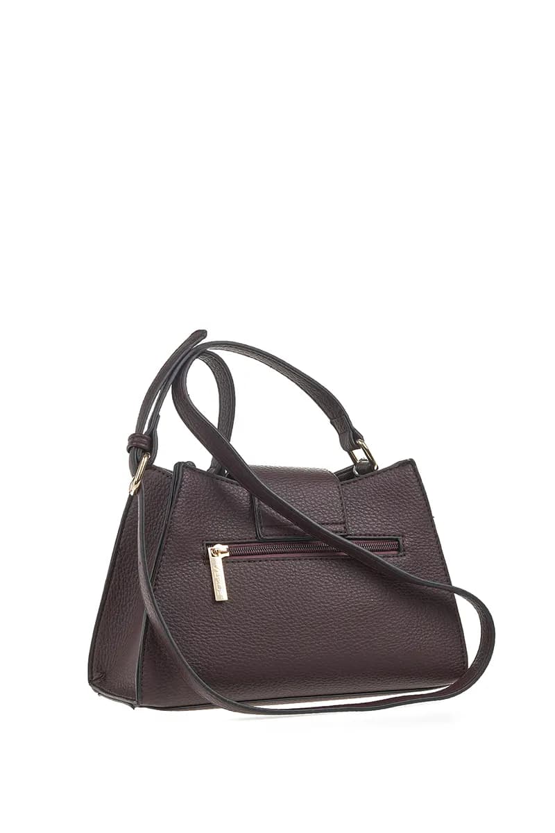 VERDE FASHION | Borsa a tracolla con fibbia frontale - 2