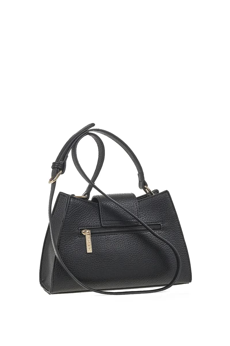 VERDE FASHION | Borsa a tracolla con fibbia frontale - 6