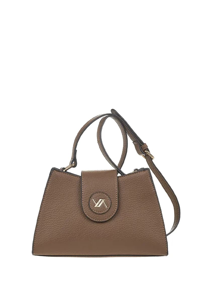 VERDE FASHION | Borsa a tracolla con fibbia frontale - 9