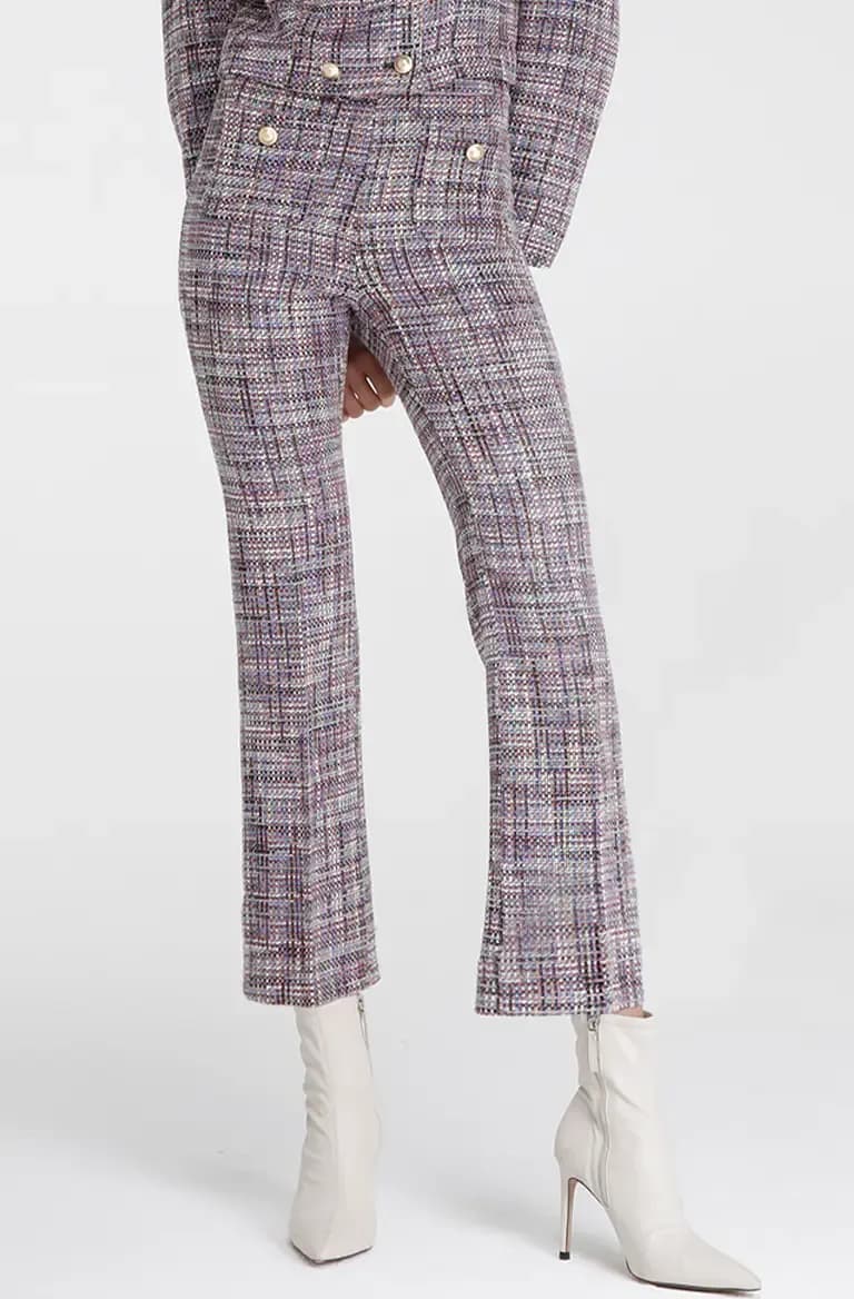 GOA GOA | Pantalone a campana in tweed - 6