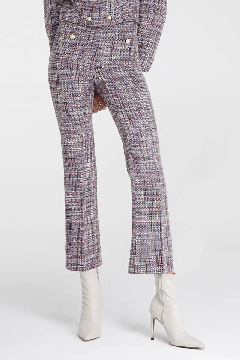 GOA GOA | Pantalone a campana in tweed - 6