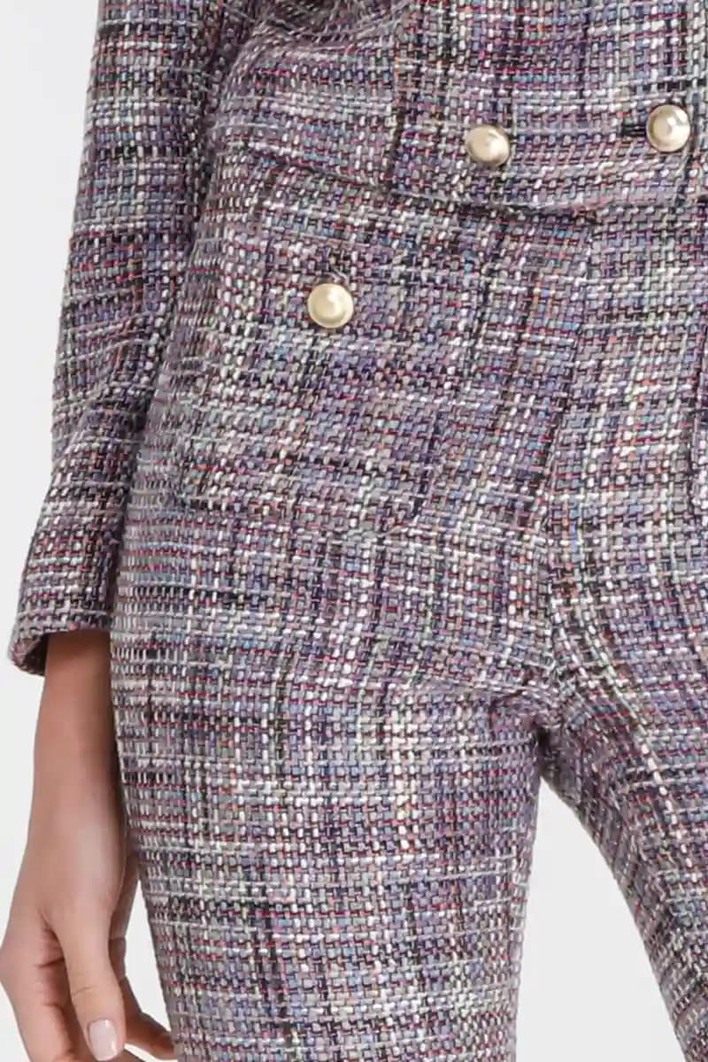 GOA GOA | Pantalone a campana in tweed - 3