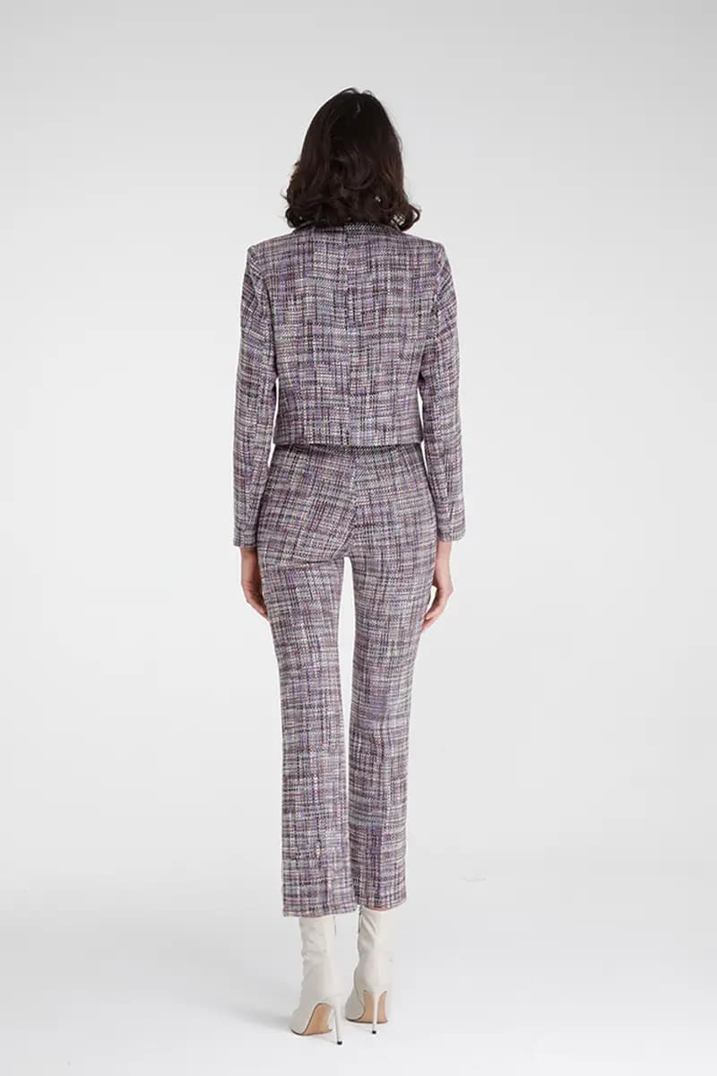 GOA GOA | Pantalone a campana in tweed - 5