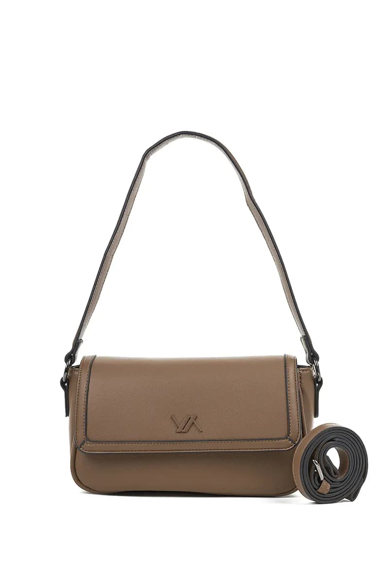 VERDE FASHION | Borsa a spalla con pattina frontale - 19