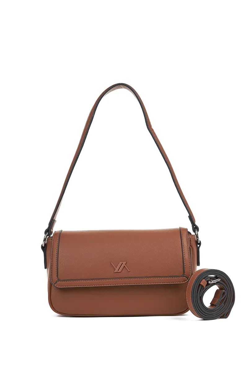 VERDE FASHION | Borsa a spalla con pattina frontale - 17